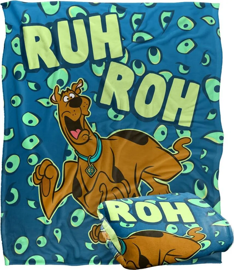 Plaid Scooby-Doo Douillet Couverture de Canapé Imprimée Multicolore Souple