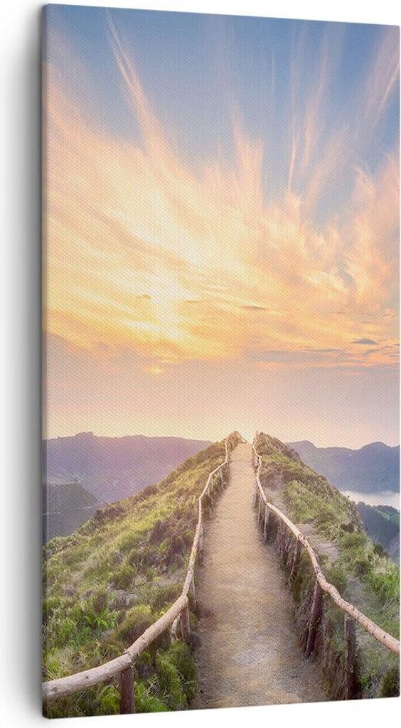 Bild auf Leinwand - Leinwandbild - Einteilig - Trail Berg Produktbild 
