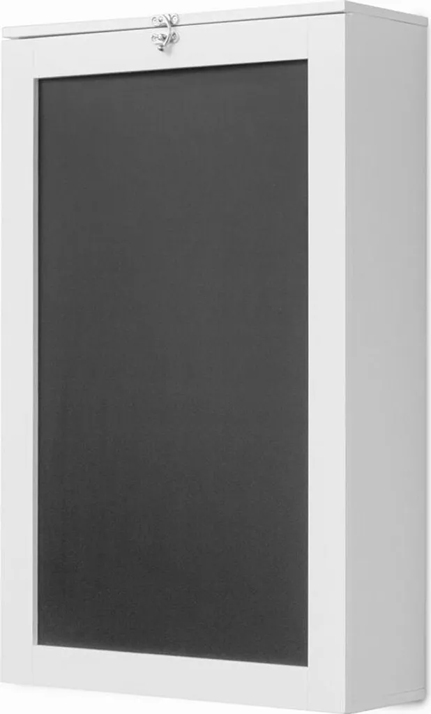 Table murale rabattable blanche - Bureau suspendu compact pour studio - 4