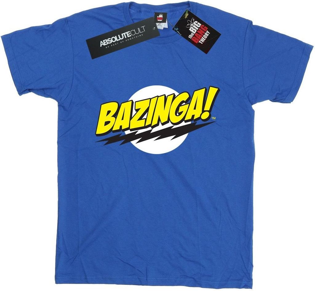 The Big Bang Theory - "Bazinga" T-Shirt für Damen BI894 (XL) (Königsblau)