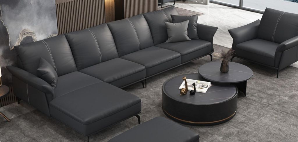 Sofa Ecksofa L Form Sessel Couchtisch Hocker Ecksofa Polster 3tlg. Neu Modernes