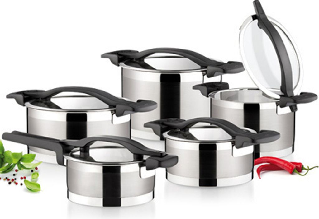 10 pcs. SET DE CUISSONS Set de casseroles à induction en Image du produit 