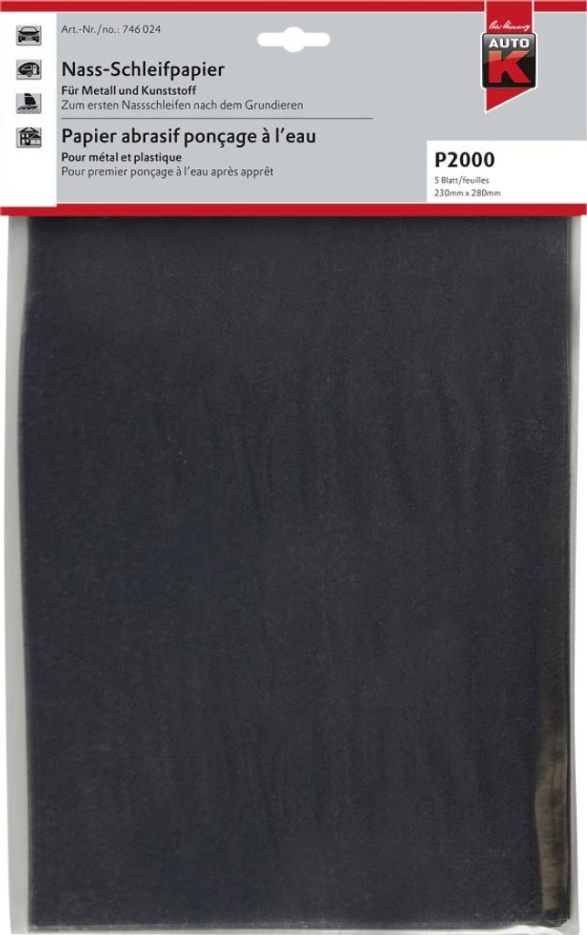 Auto-K Nass-Schleifpapier P2000 23x28 23 x 28 cm Produktbild 
