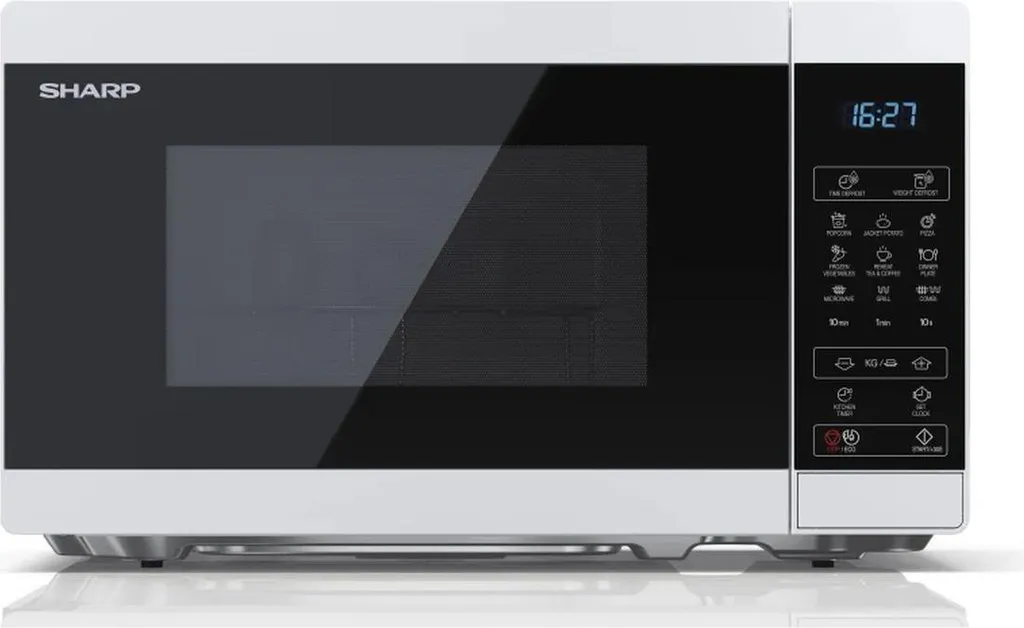 Four micro-ondes avec gril Sharp 20 l Blanc Pose Libre Design Moderne