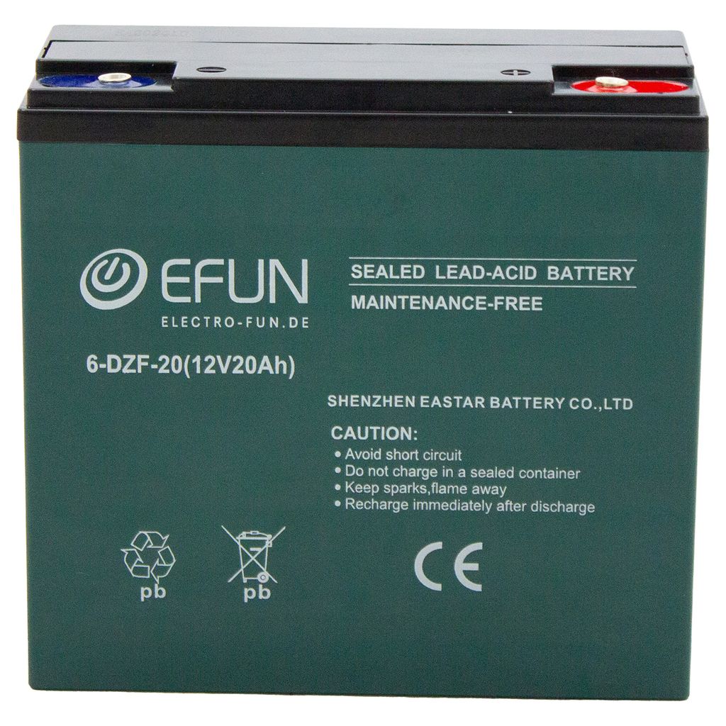 Akku 12 Volt 20 Ah, 6-DZF-20 passend für Elektro Fahrzeuge Produktbild 2