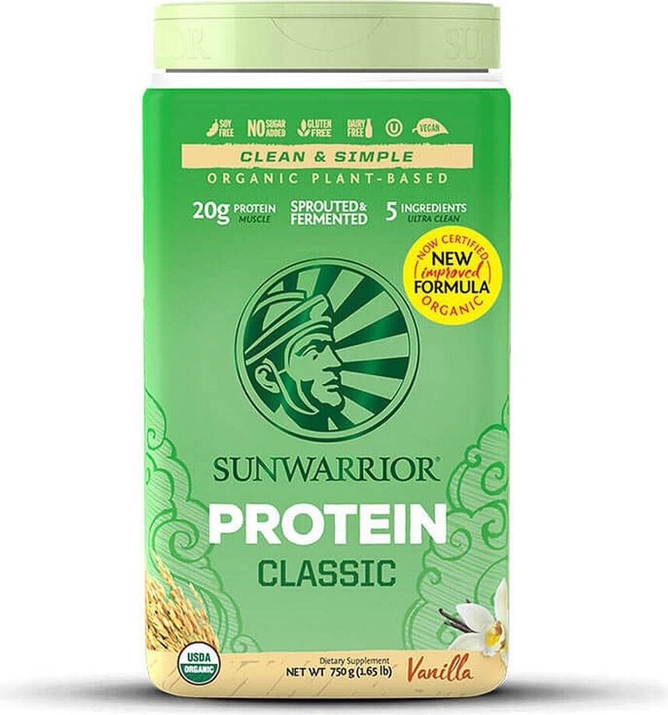 Sunwarrior Protein Classic Organic (750g) Vanilla - Eiweiße - Veganes Eiweiß