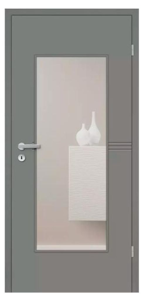 Mosel Zarge Weiß RAL 9003, 17 mm Verstellbereich, CPL Zarge mit Designkante, Hochweiße Türzarge, Stoßfeste Laminatoberfläche, Pflegeleichte T...