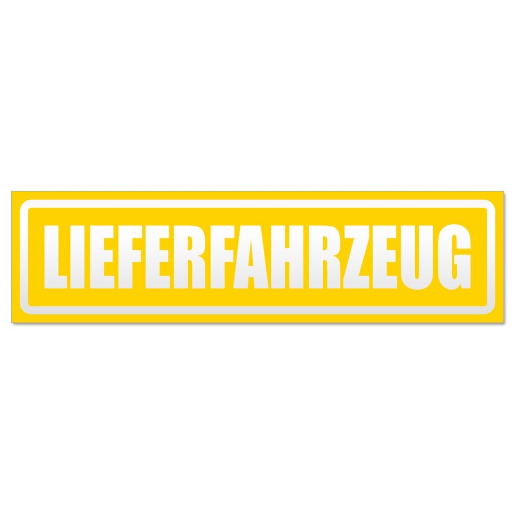 Lieferfahrzeug invertiert Magnetschild Schild magnetisch