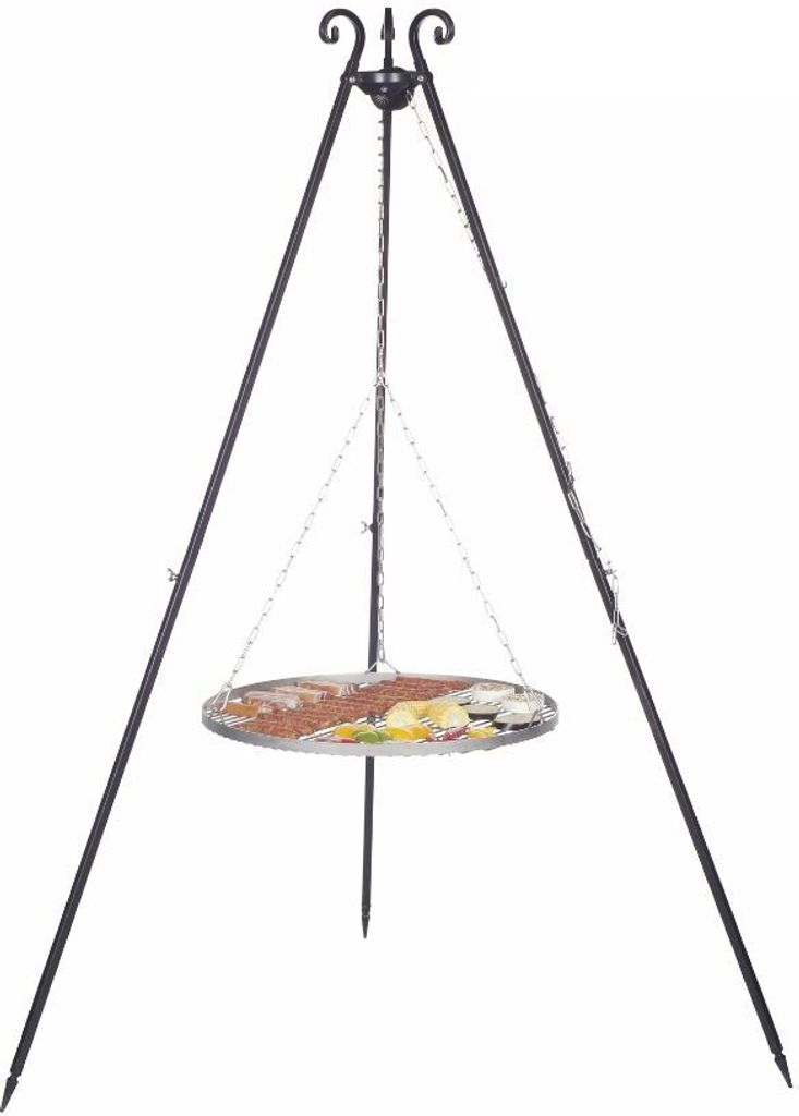 Grille en acier inoxydable sur Trépied-Ø 60cm-- Image du produit 