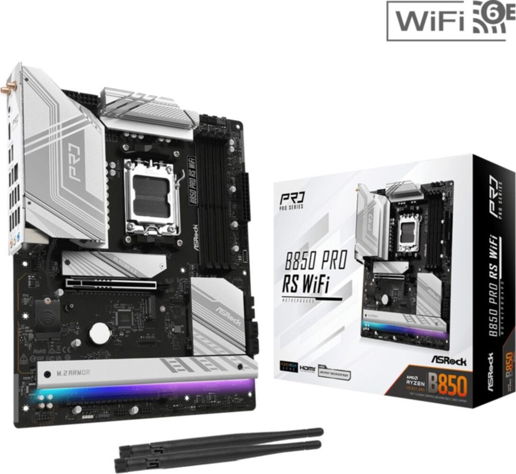 ASROCK B850 Pro RS WiFi (AM5) (D) Produktbild 
