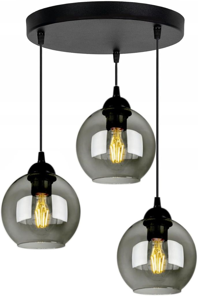 Deckenlampe Pendellampe Kugel Schwarz (N100-ER3) Produktbild 