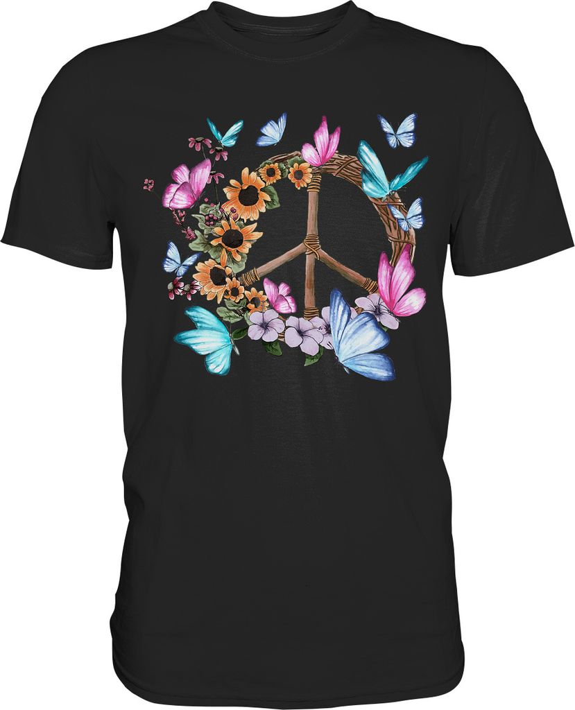 Traumfänger Frauen Schmetterling T-Shirt – Black / XXL Produktbild 