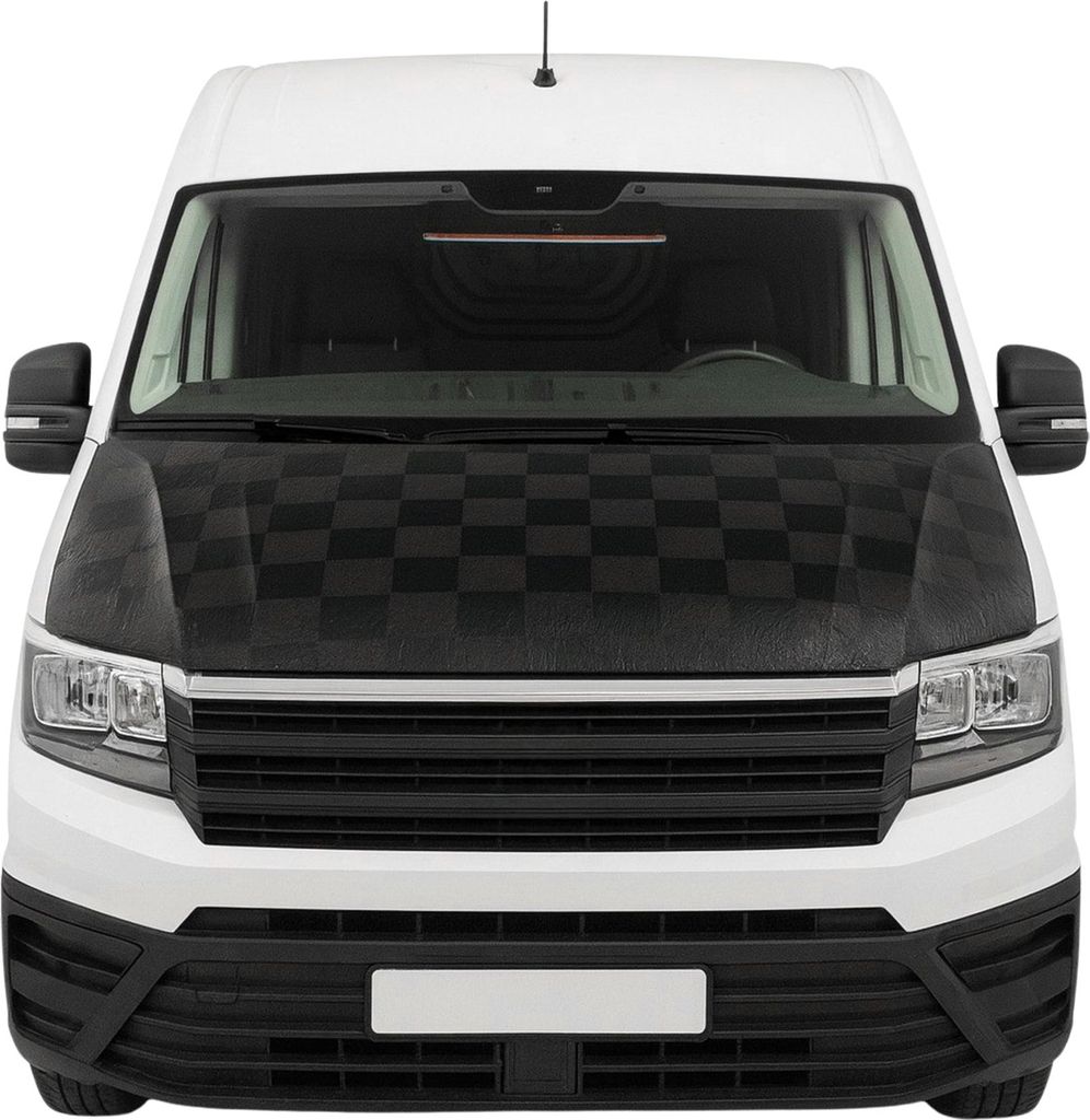 Haubenbra Steinschlagschutz Bonnet Bra für VW Crafter 2016-2024 Kariert 1tlg