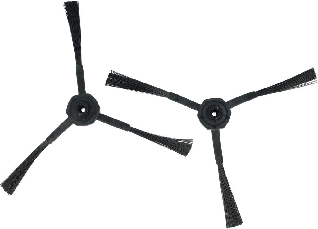 vhbw 2x Seitenbürste kompatibel mit iLife Chuwi V5Pro, V5, V5S Saugroboter - Reinigungsbürsten Set, schwarz