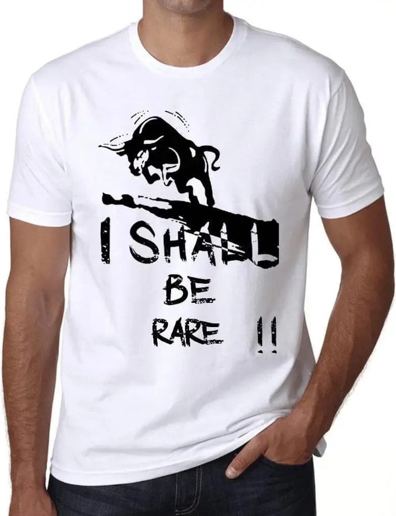 Herren Grafik T-Shirt Ich werde selten sein – I Shall Be Rare – Öko-Verantwortlich Vintage Jahrgang Kurzarm Lustige Druck Geburtstag Geschenk ...