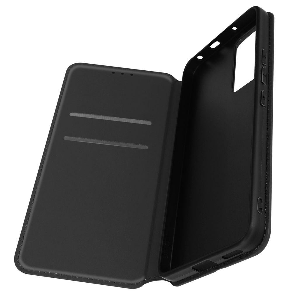 Avizar, Kunstleder Cover Classic Edition für Xiaomi 12 Lite, Schwarz