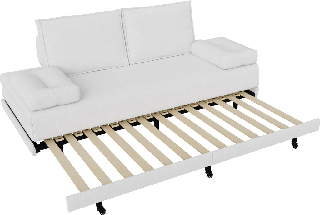 Canapé-lit extensible 180x200 cm en lin : fini le manque de place ! - 6