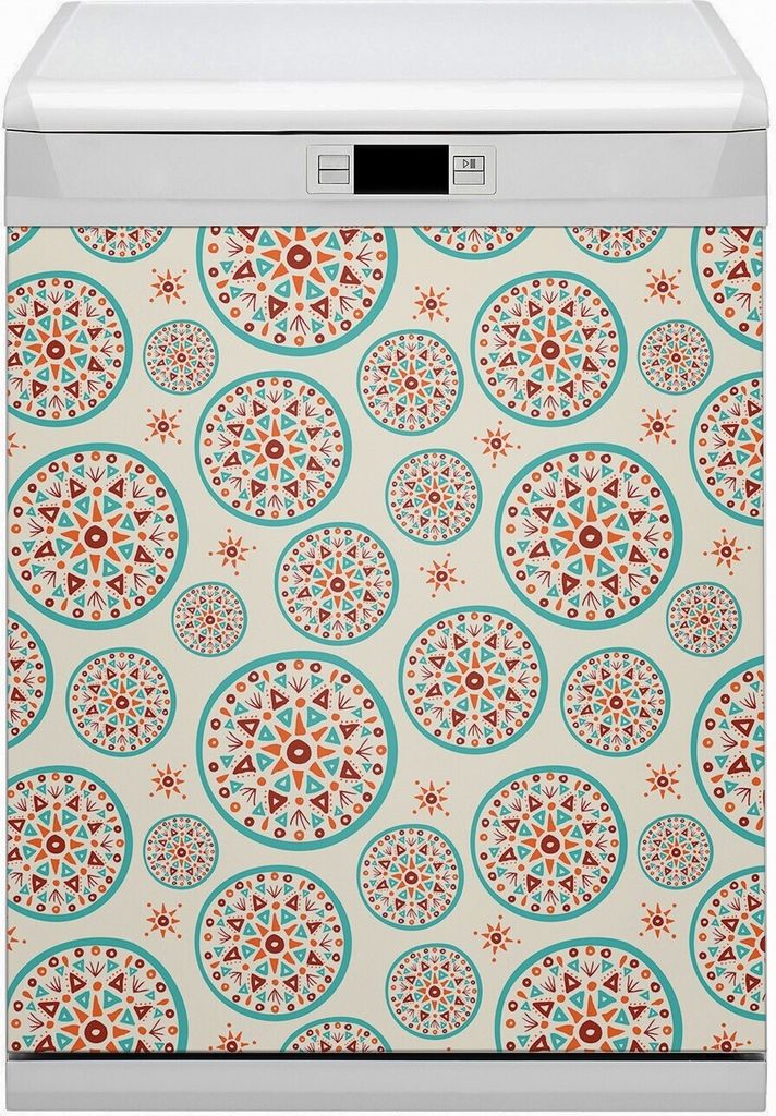 Magnet für Spülmaschine Abwaschbar 60x70 cm Magnet für Spülmaschine Magnetmatte Nachbildung - Indische Kunst