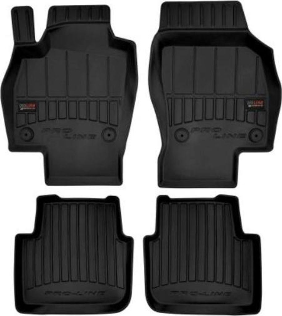 4x FROGUM ProLine 3D TPE Fußmatten für SKODA Scala Schrägheck Vorne+Hinten