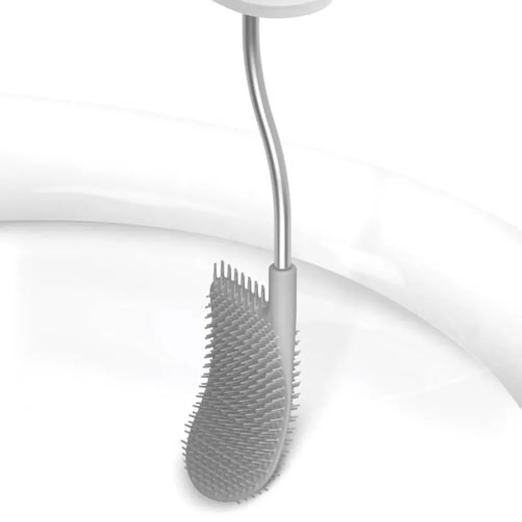 Joseph Joseph Flex Brosse WC avec Support en Acier Inoxydable Argenté - 24