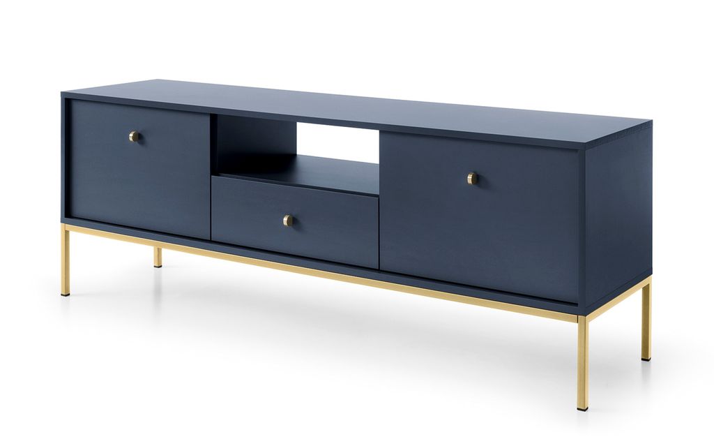 AX LIVING Möbel für TV Domiti MRTV154 154 cm Modern in Dunkelblau