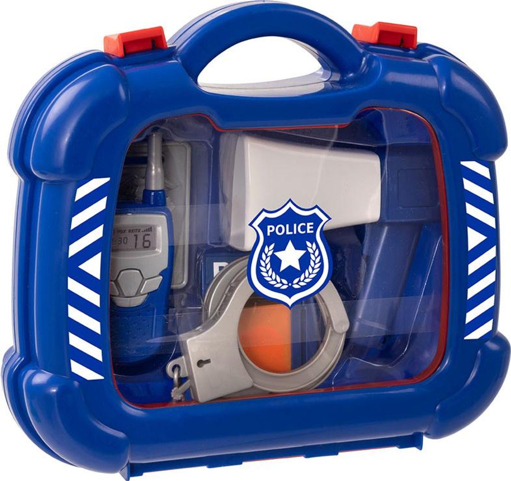 HTI Polizei Spielzeugkoffer Lernspiel für Kinder
