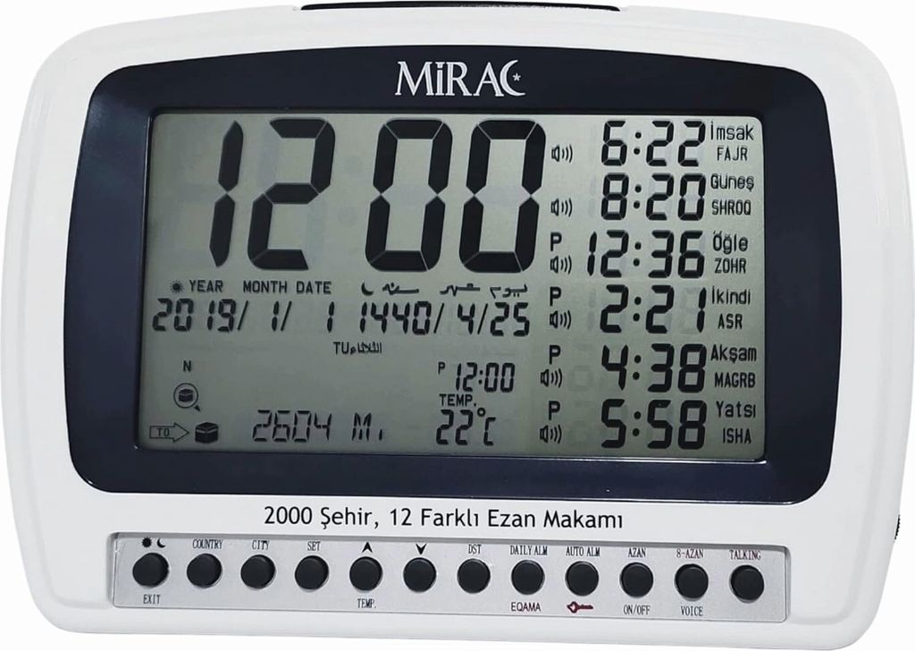 MIRAC Ramadan Ramazan Azan-Gebetsuhr/Otomatik Ezan Saati (MIRAC)