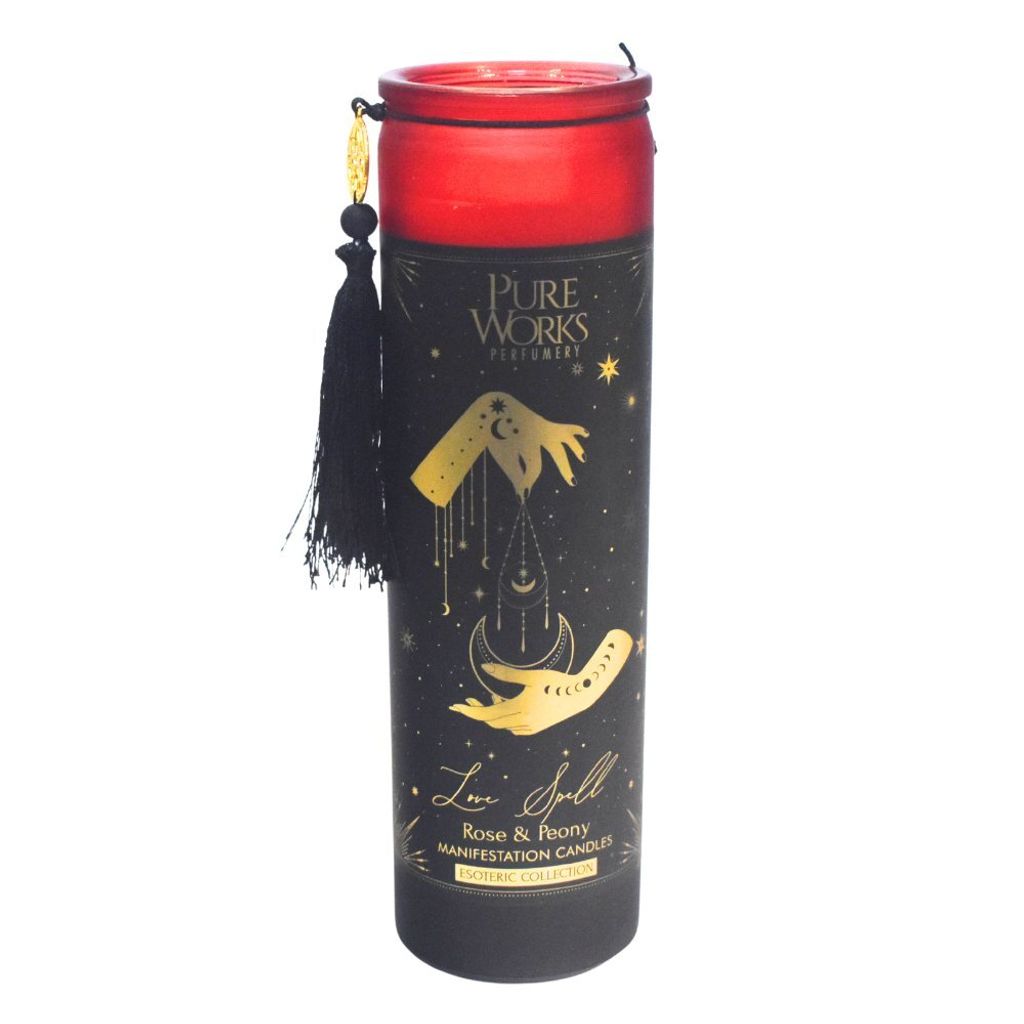 Manifestation Candle Love Spell in Glass with Strapce Obrázok produktu 