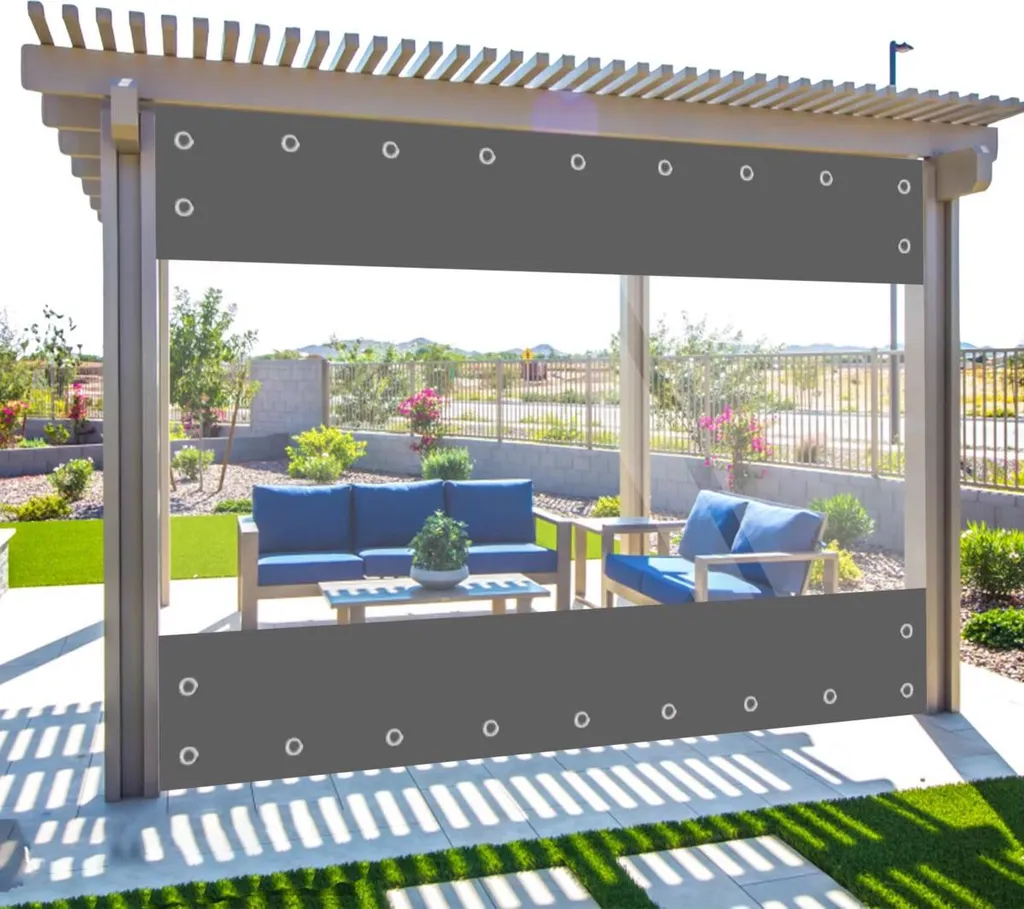 Bâche en PVC transparent imperméable 210 x 300 cm - Gris Anthracite - 3