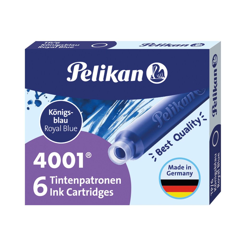 Pelikan Tinte TP/6    Tintenpatronen blau 6 Stück Immagine del prodotto 