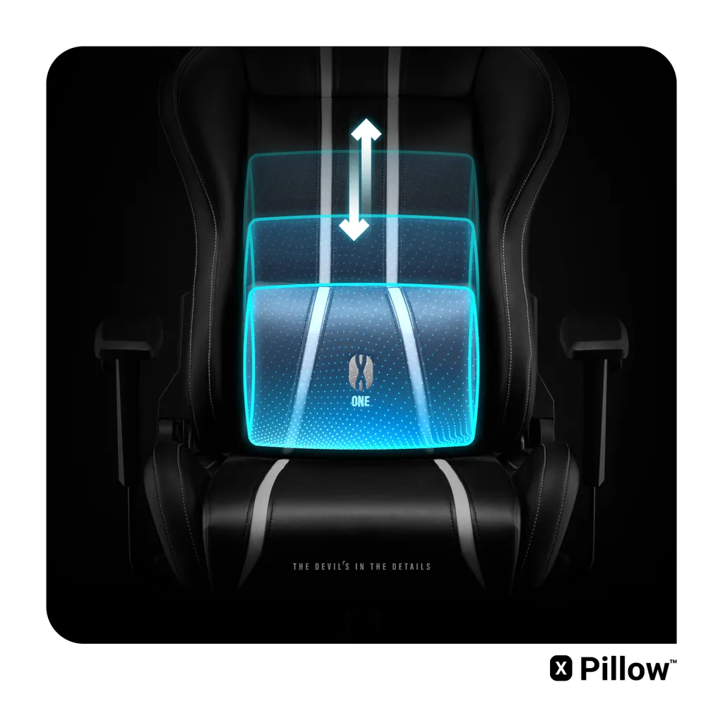 Siège Gaming Ergonomique Diablo X-One 2.0 Accoudoirs et Coussins Pro - 9