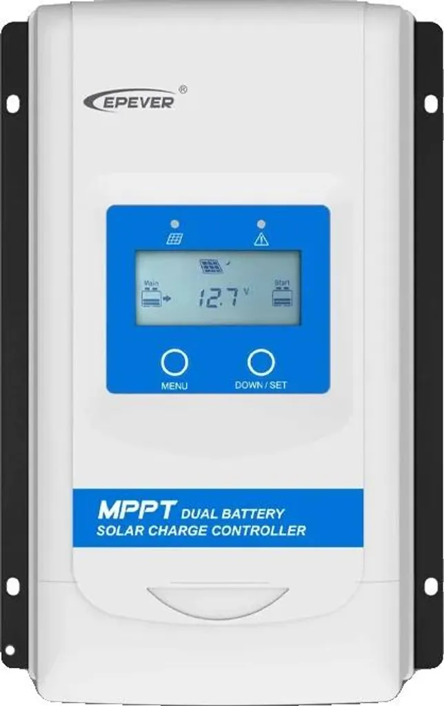 Contrôleur de Charge Solaire MPPT 30A 12V/24V pour Double Batterie Duo