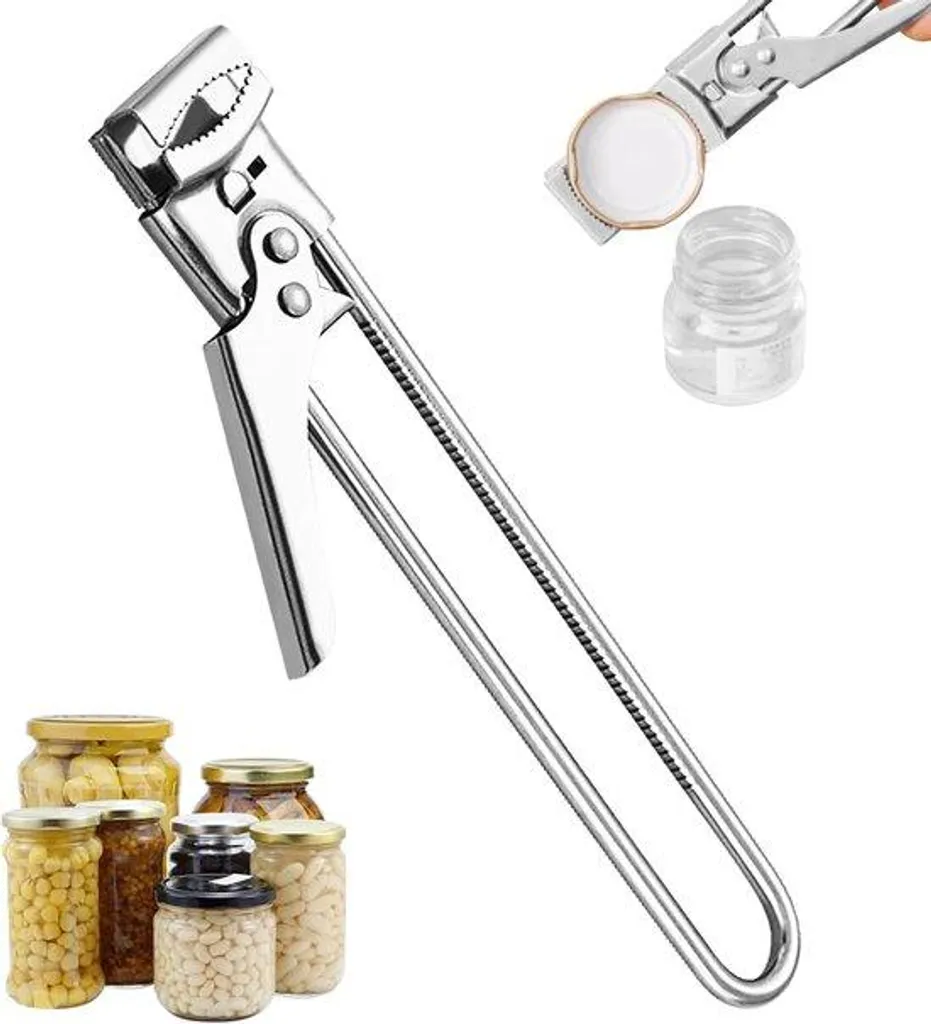 Ustensile ouvre-bocal universel ergonomique pour bocaux de toutes tailles