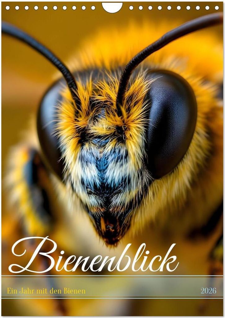 Bienenblick – Ein Jahr mit den Bienen (Wandkalender 2026 DIN A4 hoch), CALVENDO Monatskalender