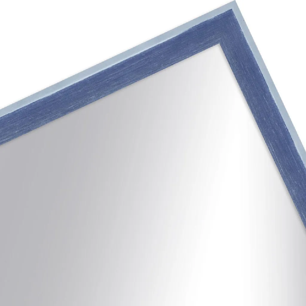 Offerta Specchio MendeFrames H080 Blu 20x20 cm - Legno Massello - 2