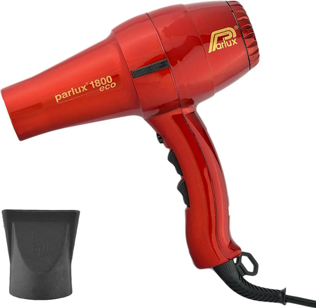 Parlux 1800 Eco Edition Rosso | Phon Professionale a Basso Consumo