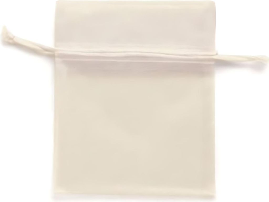 Glorex Organzasäckchen creme, 10 x 12,5 cm, 5 Stück