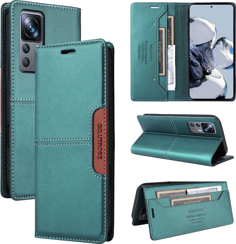 Handyhülle für Xiaomi 12T / 12T Pro Hülle, Leder Flip Produktbild 