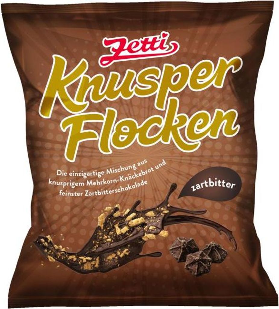 Zetti Knusperflocken Zartbitter 130g Produktbild 
