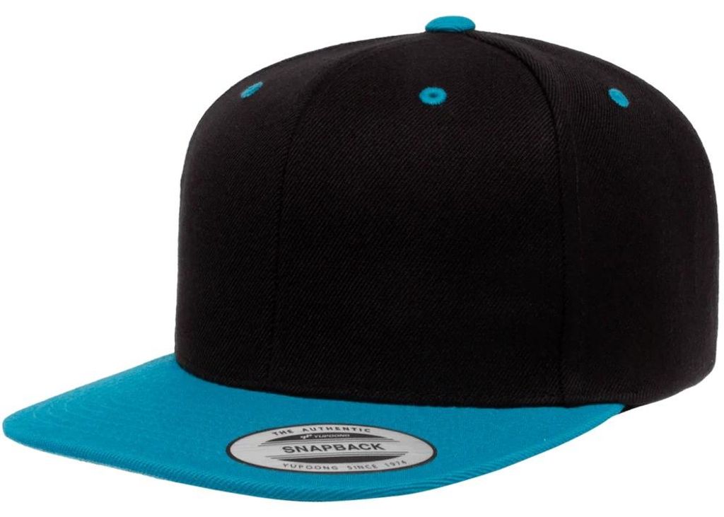 Flexfit - Snapback Mütze TN1304 (Einheitsgröße) (Schwarz/Petrol)