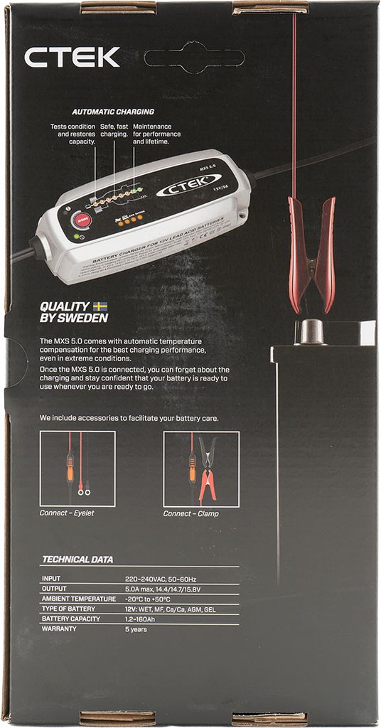 CTEK Ladegerät 12 V 0,8-5 A MXS5.0T Produktbild 20
