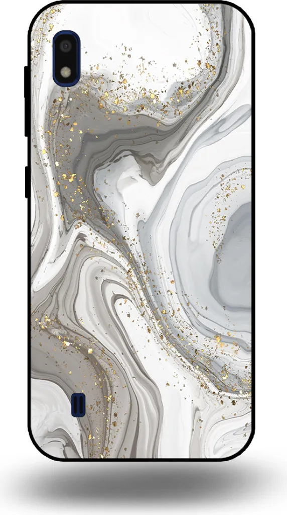 Cover Resistente Samsung A10 Marmo Argento per Famiglie - Smartphonica