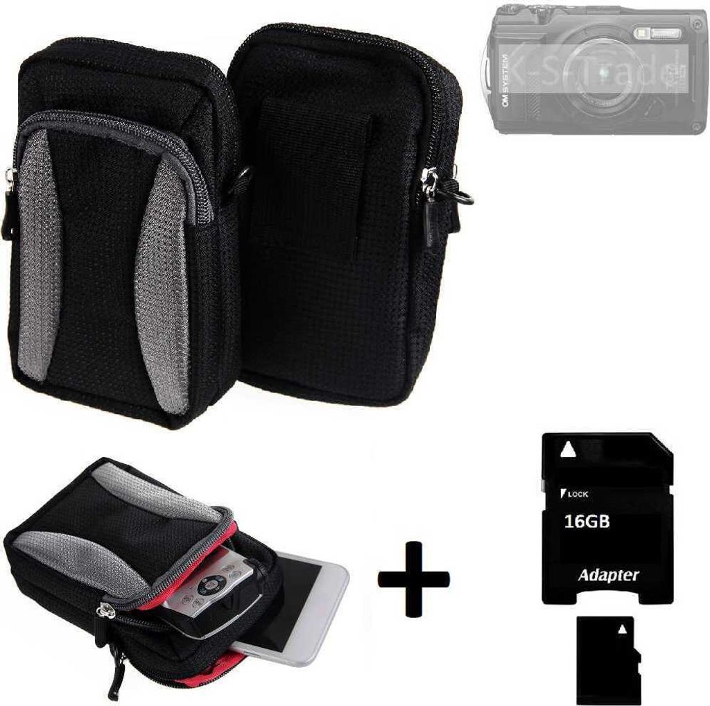 Kompatibel mit OM System TG-7 Gürtel Tasche Holster Umhänge Produktbild 
