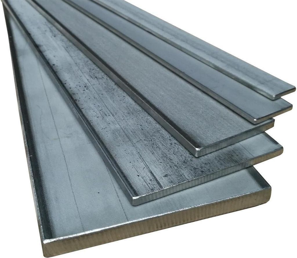 Flachstahl Edelstahl 1.4301 Länge 1000mm (100cm) von 20x3mm bis 100x10mm 70x8mm