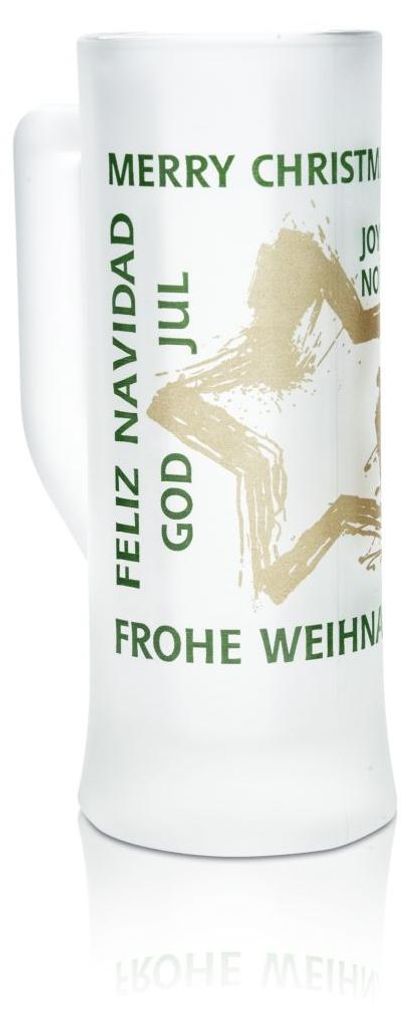 Mohaba Glühwein Glas 0,2l Krug Thermoglas Henkelglas Satiniert Punschgläser