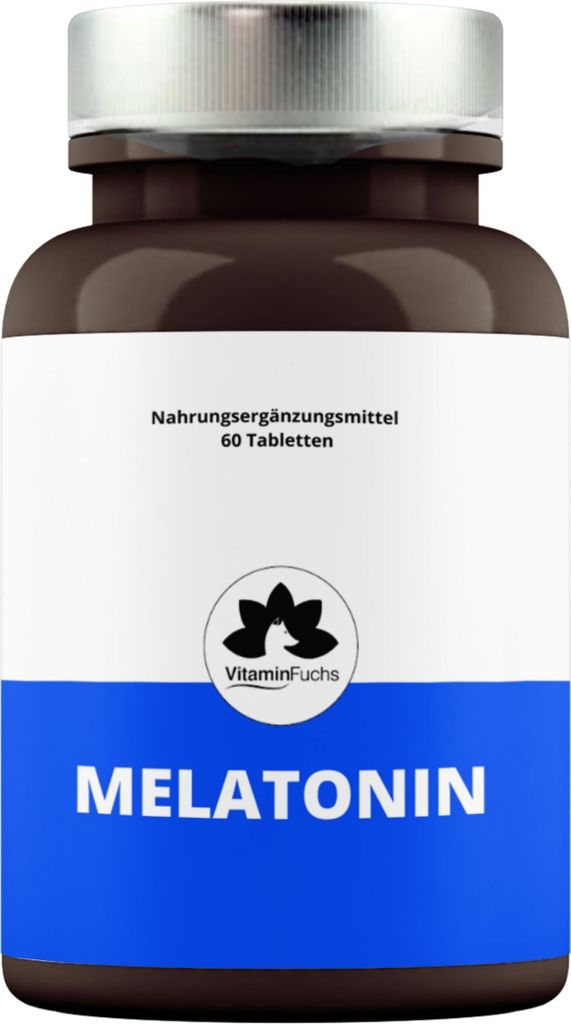 Melatonin - 60 Tabletten - mit Passionsblume - Für den Schlafrhythmus