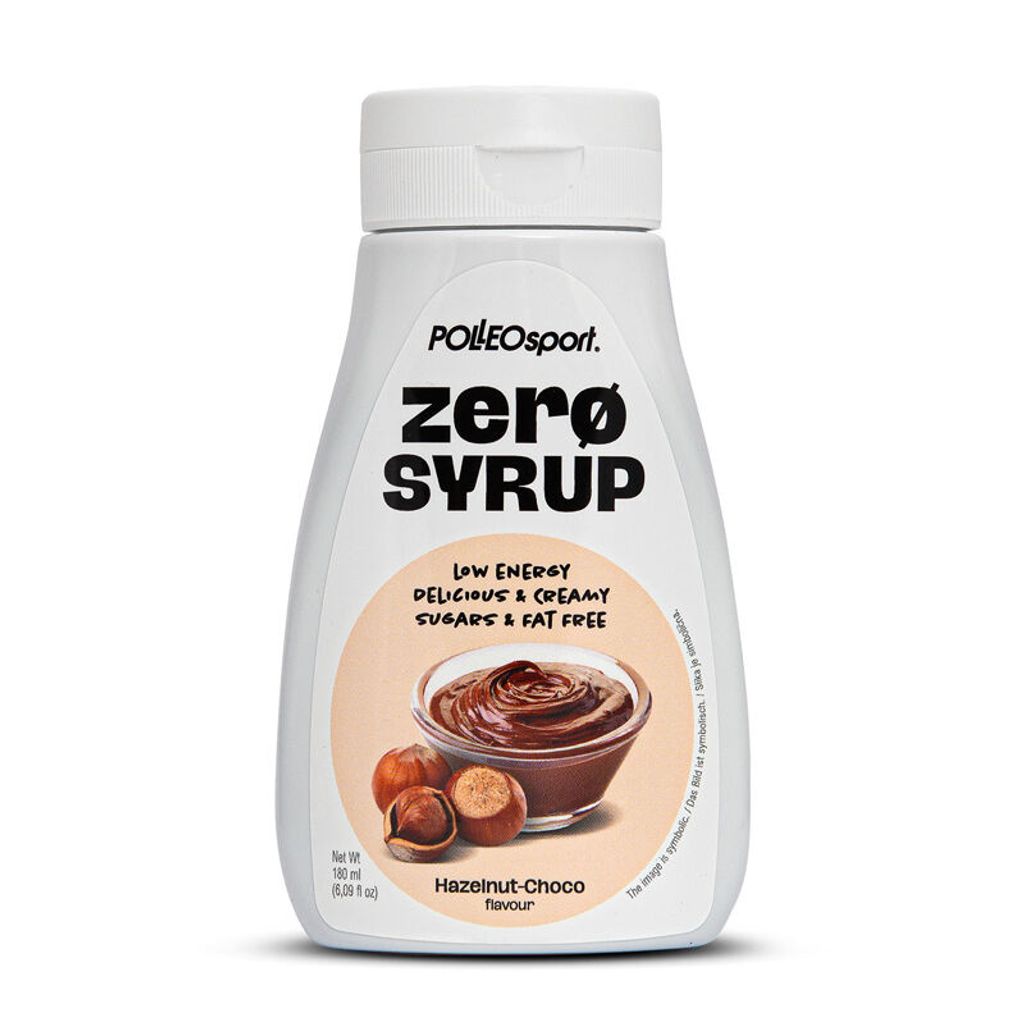Polleo Proseries Zero Syrup, 180 ml - Hazelnut Chocolate