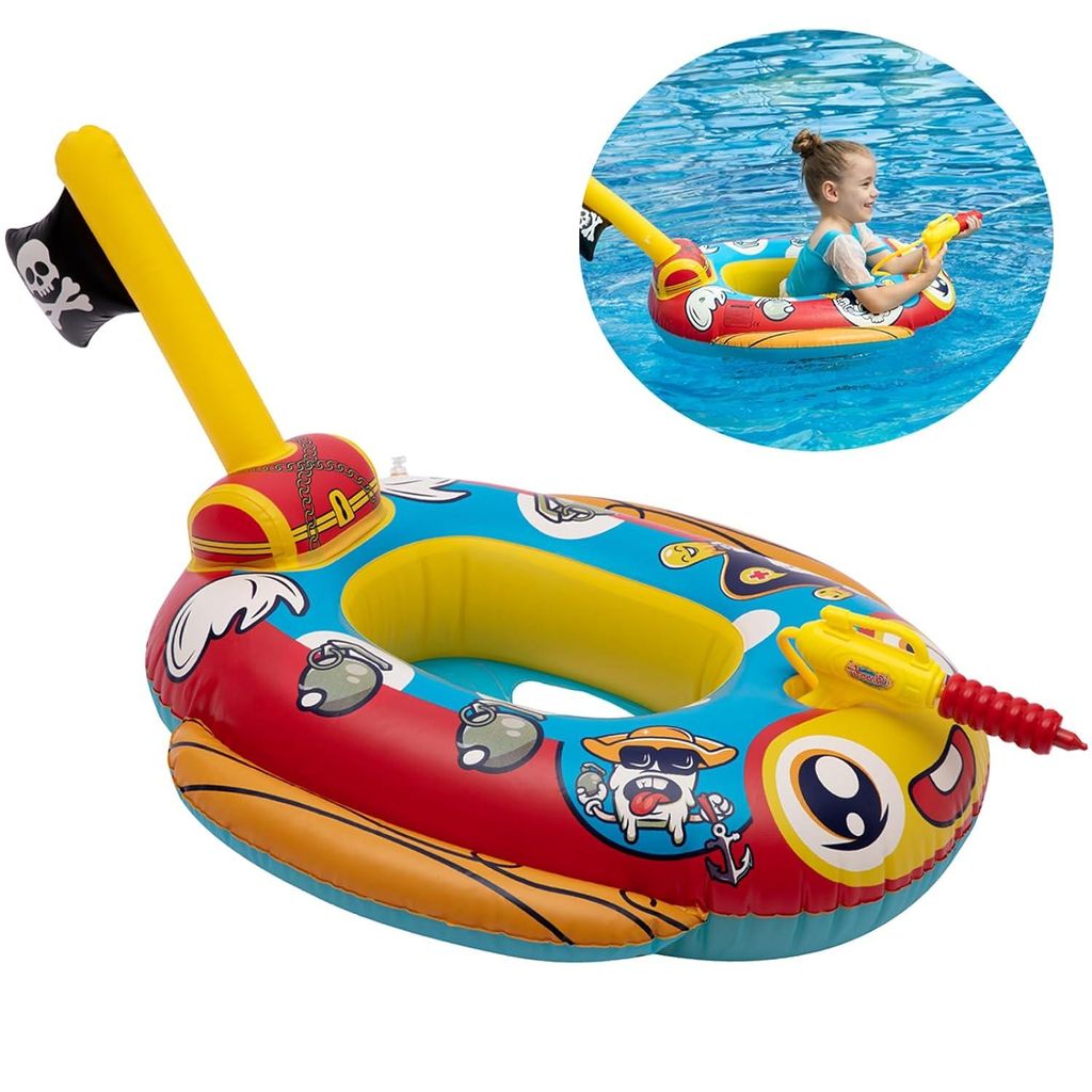 Baby Schwimmring Piratenschiff mit Wasserpistole Produktbild 