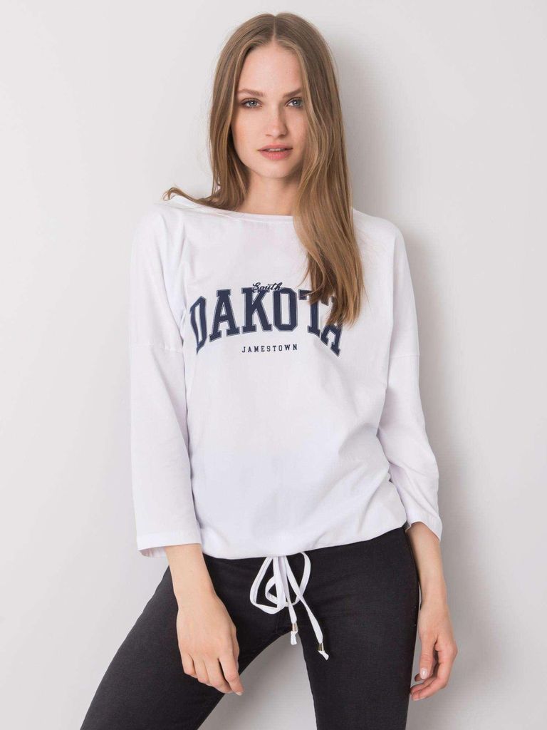 Rue Paris Langarm-T-Shirt für Frauen Issaq weiß L