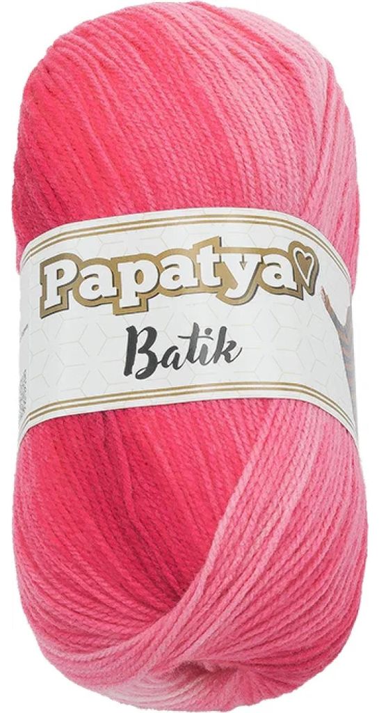 Garen PAPATYA BATIK - 100 gram, 360 meter - Roze Productafbeelding 
